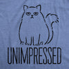 Womens Unimpressed Funny Cat Dad T-Shirt Hilarious Kitty Graphic Tee Pet Lover