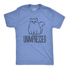 Mens Unimpressed Funny Cat Dad T-Shirt Hilarious Kitty Graphic Tee Pet Lover