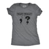 Womens Wait What Tshirt Funny Questioning Punctuation Grammar Graphic Novelty Tee