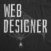 Mens Web Designer Tshirt Funny Sarcastic Halloween Spider Internet Programmer Humor Tee