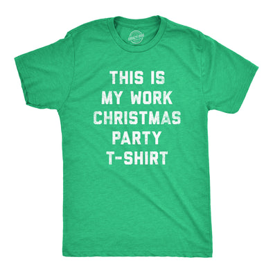 Mens This Is My Work Christmas Party T-Shirt Tshirt Funny Office Holiday Party Tee