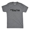 Mens You're Tshirt Funny Grammar Nerd Spelling Your Englisg Spelling Error Graphic Tee