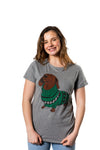 Womens Wiener Dog Ugly Christmas Sweater T shirt Dachshund Pet Owner Mom Tee