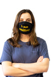 I Am Smiling Face Mask Funny Happy Face Novelty Graphic Nose And Mouth Covering