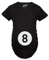 Maternity Eight Ball Funny Baby Announcement Shirt Belly Bump Cute Pregnancy Tee