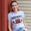 Womens Vintage Football T shirt Funny Sunday Game Day Tee for Ladies Graphci