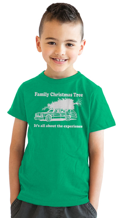 Youth Family Christmas Tree T Shirt Funny Gift for Kids Hilarious Cool Top
