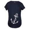 Maternity Anchor Baby Bump Nautical Pregnancy Annoucement Shower Gift T shirt