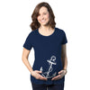 Maternity Anchor Baby Bump Nautical Pregnancy Annoucement Shower Gift T shirt