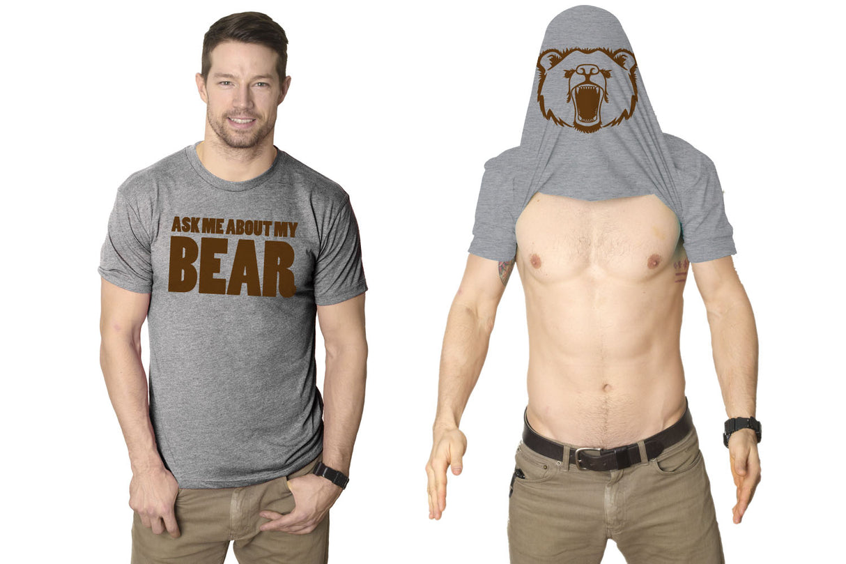 Ask Me About My Bear Men's Tshirt