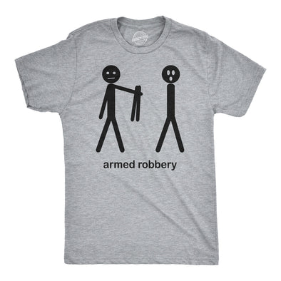 Armed Robbery Stick Figure Men's Tshirt