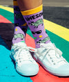 Women's Awesome Oppossum Socks Funny Cool Rad Sunglasses Retro Graphic Novelty Footwear