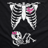 Maternity Baby Girl Skeleton Cute Halloween Pregnancy Bump Tshirt
