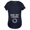 Maternity Baby Boy Loading Funny Nerdy Pregnancy Announcement T shirt