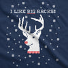 I Like Big Racks Funny Unisex Hunting Ugly Christmas Crew Neck Sweatshirt