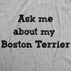 Ask Me About My Boston Terrier Flip Men's Tshirt