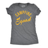 Womens Campfire Squad Graphic T Shirt for Camping Summer Vacation Camper Tee