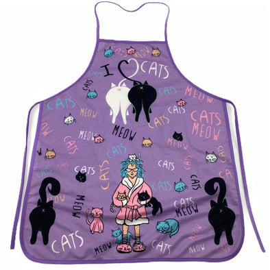 Crazy Cat Lady Oven Mitt + Apron