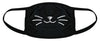Youth Cat Whiskers Face Mask Funny Kitty Nose And Mouth Covering For Kids