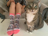 Youth Cat and Dog Socks Funny Cute Pet Animal Graphic Novelty Footwear For Kids