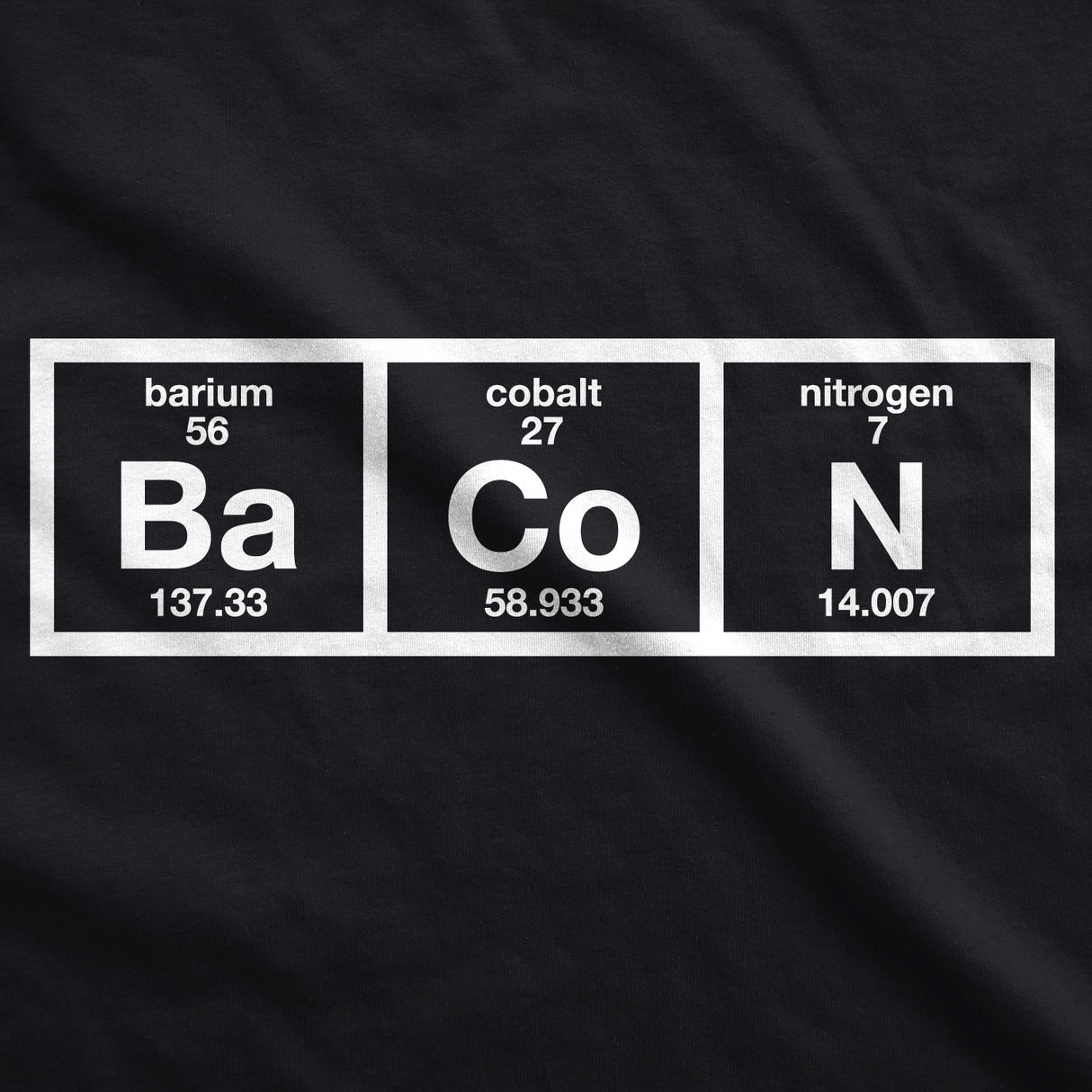 Chemistry Of Bacon Men's Tshirt