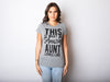 Womens This Is What An Amazing Aunt Looks Like T shirt Funny Family Tee For Ladies