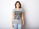 Womens I Wonder If Tacos Think About Me Too Funny Taco Tuesday Sarcastic Cool