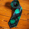 St. Patrick's Day Plaid Tie Funny St. Paddy's Day Shamrock Festive Leprechaun Graphic Tie