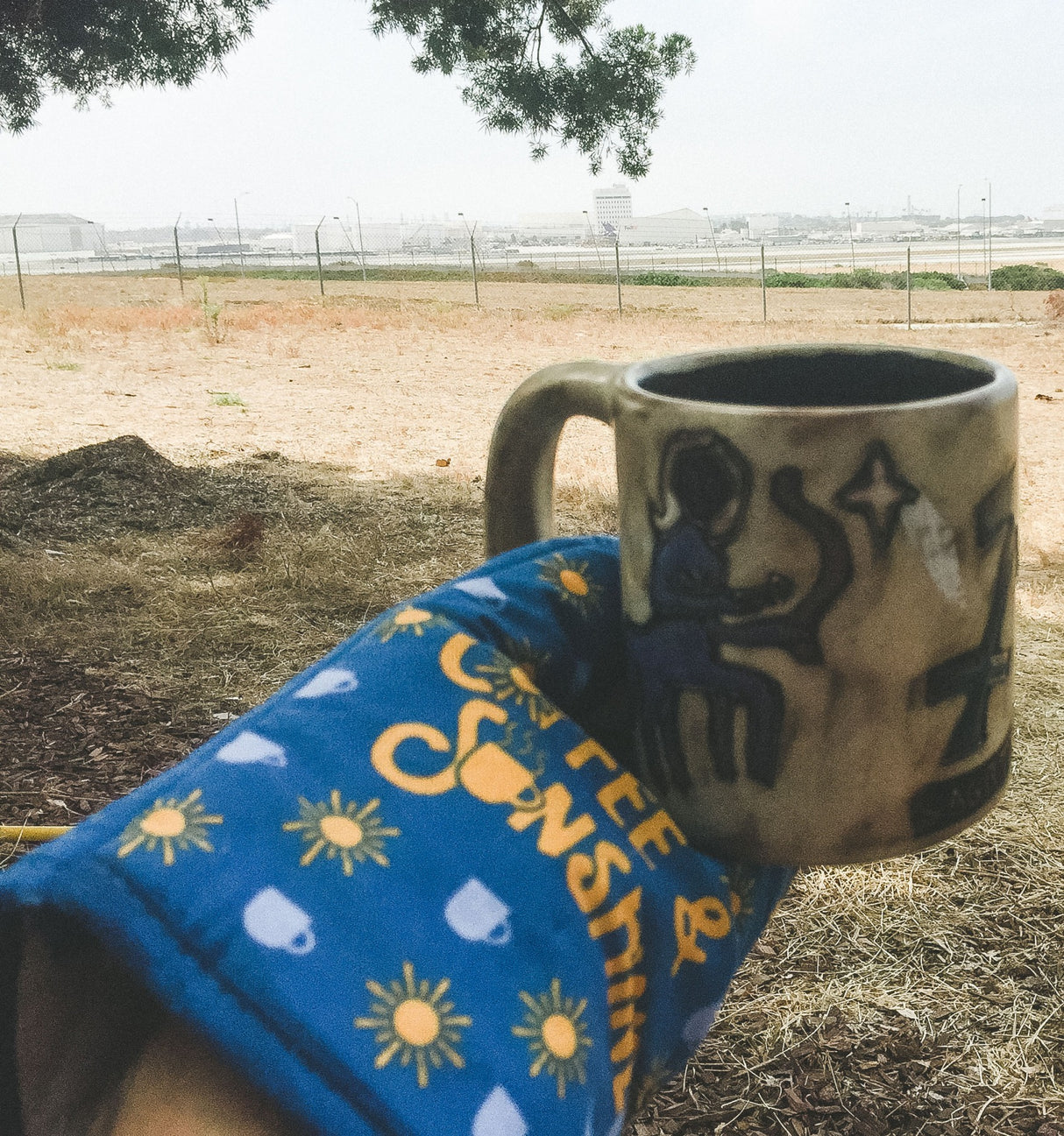 Coffee And Sunshine Oven Mitt Cute Morning Breakfast Baking Graphic Novelty Kitchen Glove