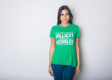 Womens Jolliest Bunch of A-Holes Tshirt Funny Christmas Sarcastic For Ladies