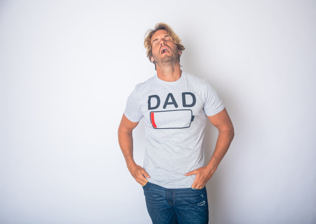 Dad Battery Low Men's Tshirt