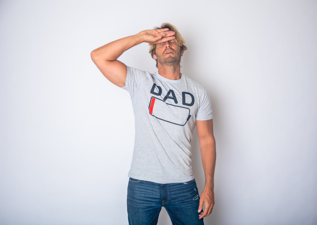 Dad Battery Low Men's Tshirt