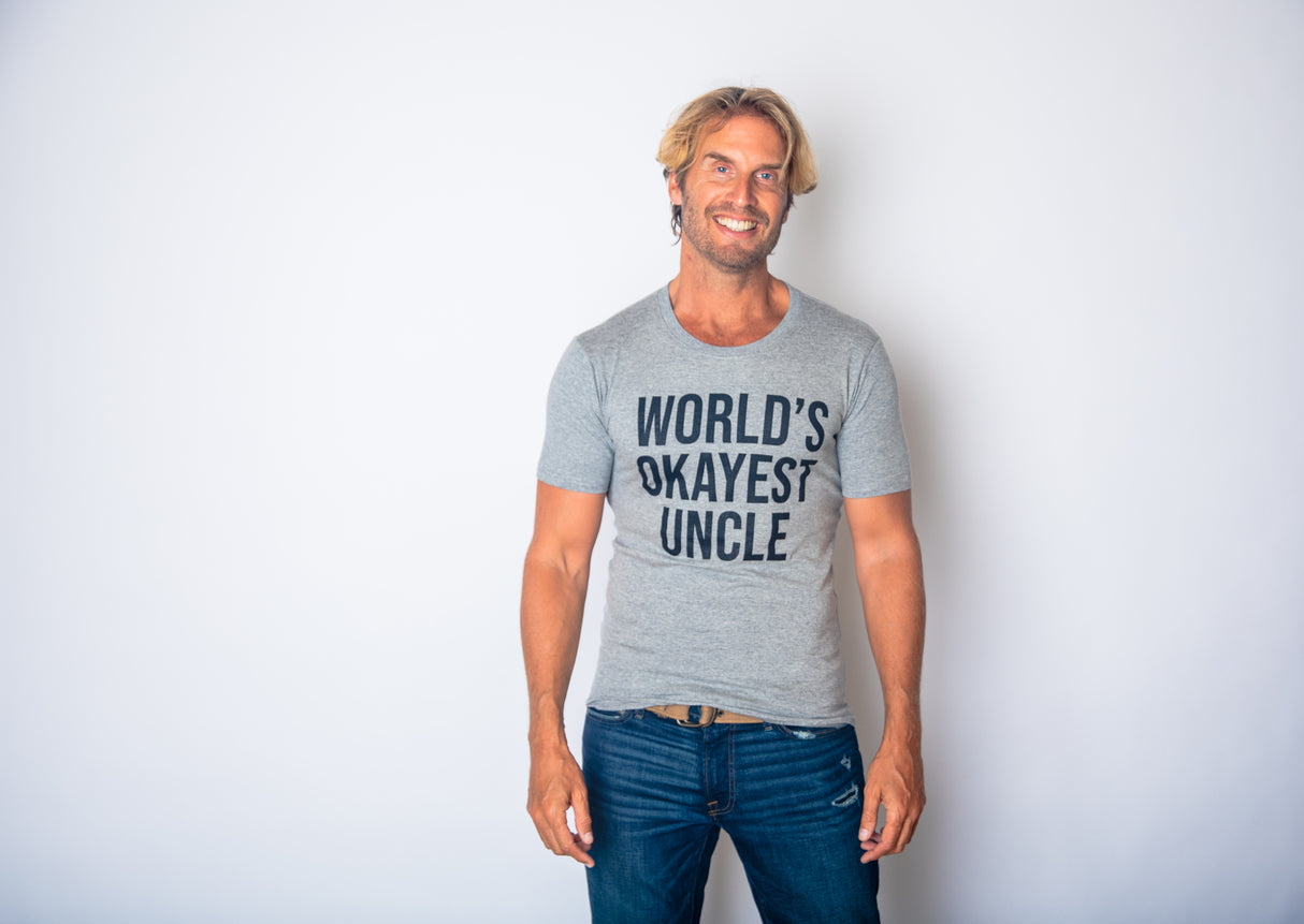 World's Okayest Uncle Men's Tshirt