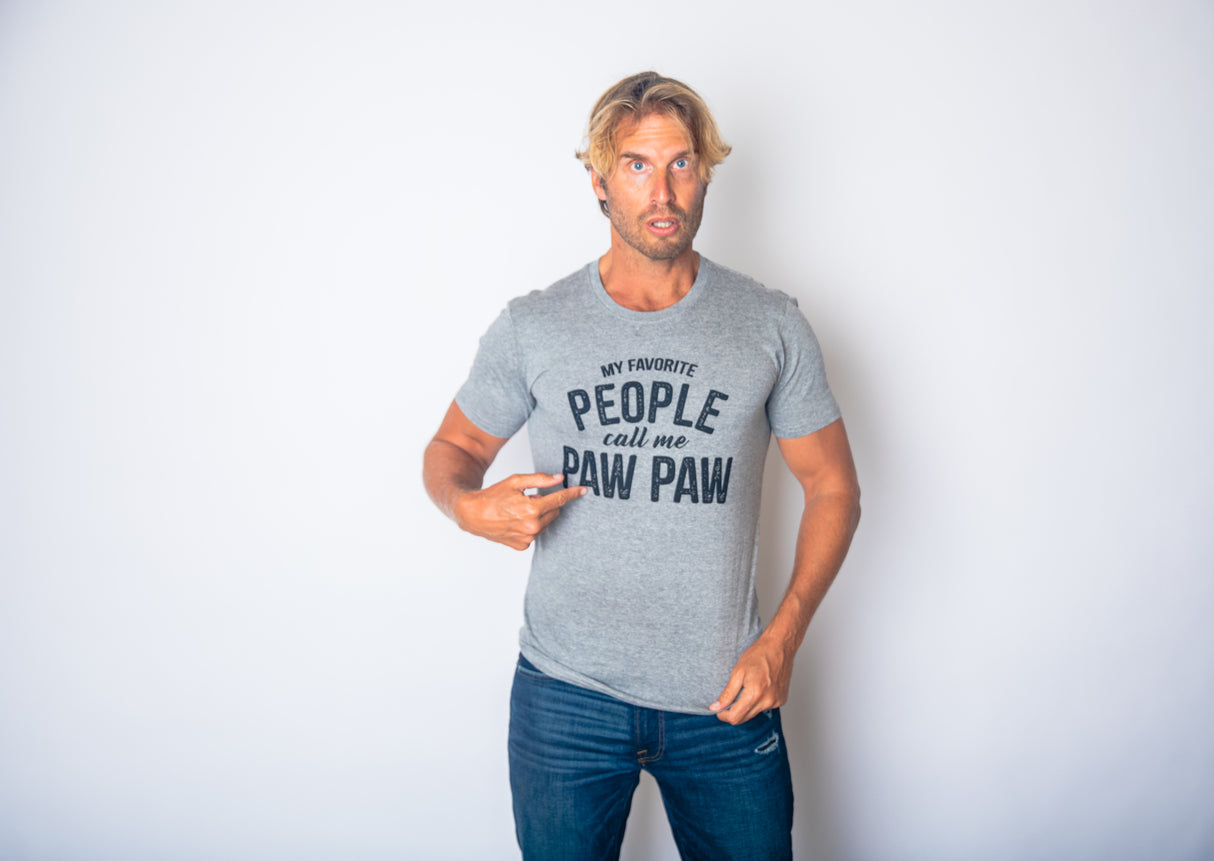 My Favorite People Call Me Paw Paw Men's Tshirt