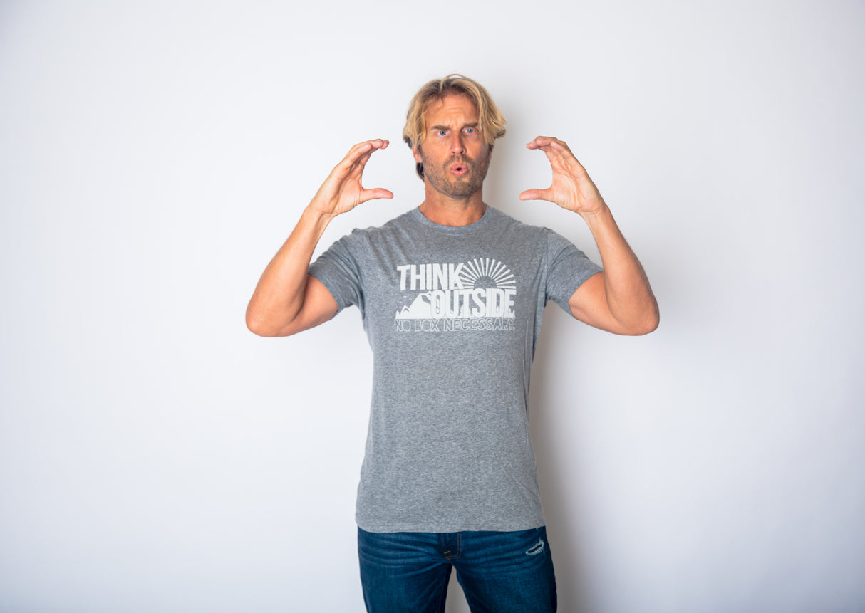 Think Outside No Box Necessary Men's Tshirt