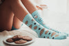 Women's Milk And Cookies Socks Funny Dessert Snack Graphic Novelty Footwear