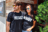 Womens Resist T Shirt Political Anti Authority Protest Tee Rebel Rally March Tee