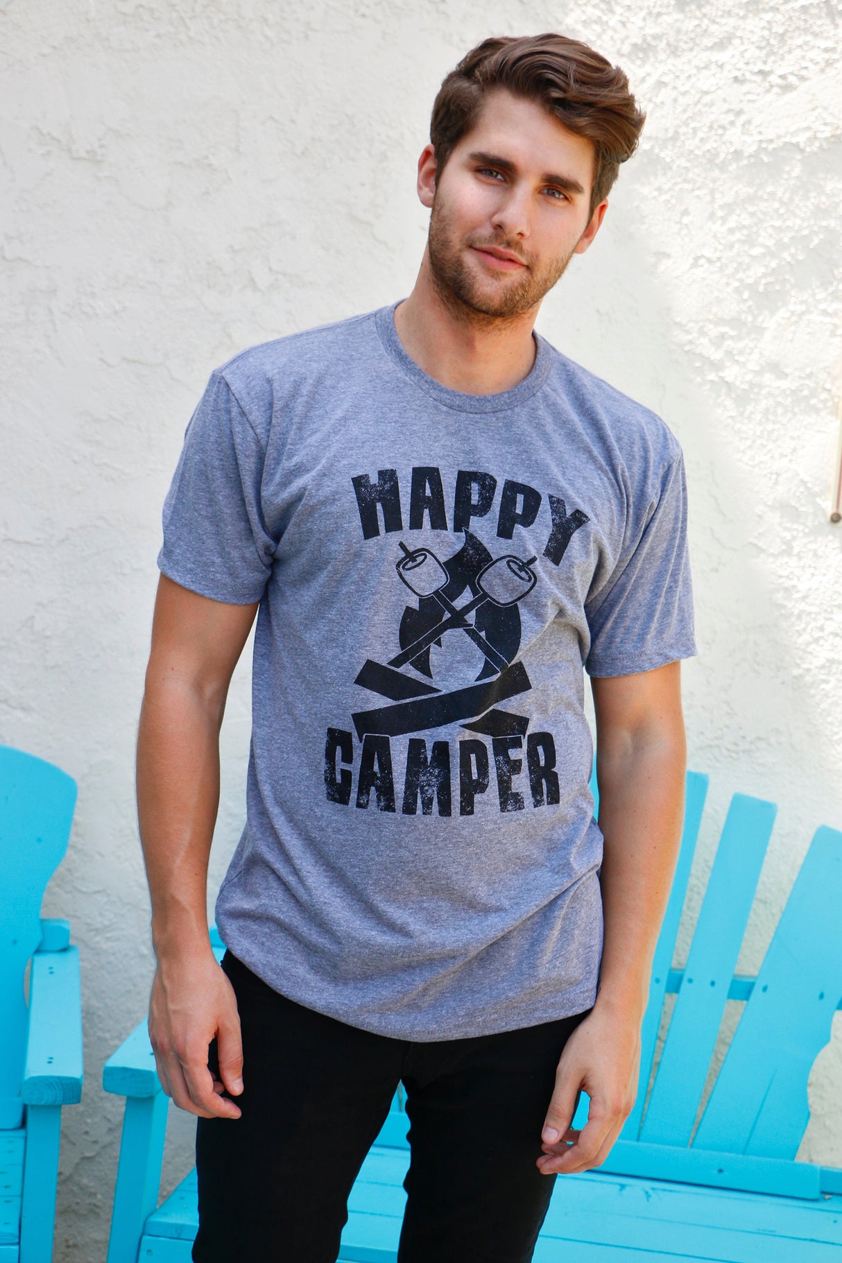 Happy Camper Men's Tshirt