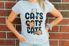 Womens Cats Cats Cats Tshirt Funny Pet Kitty Lover Tee