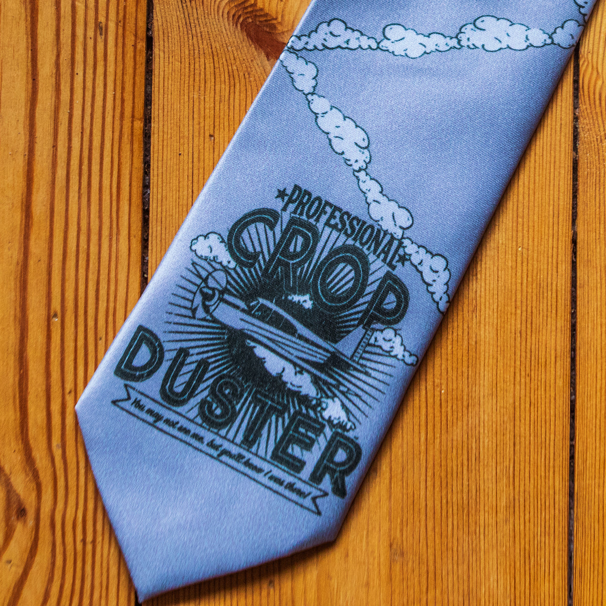 Professional Crop Duster Necktie Funny Neckties for Men Farting Tie Mens Novelty Ties Fart Dad Tie