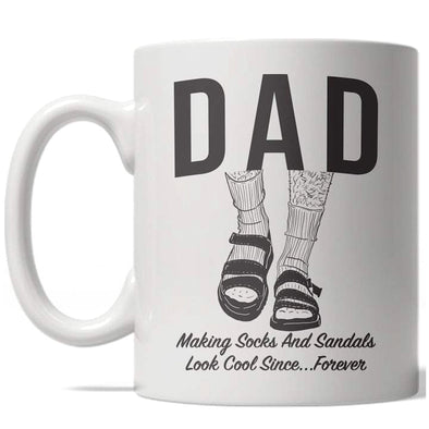 Dad Socks And Sandals Mug Funny Fathers Day Coffee Cup - 11oz