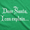 Dear Santa, I Can Explain Men's Tshirt