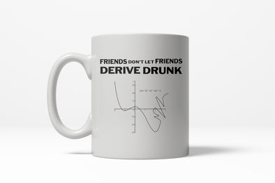 Derive Drunk Funny Math Graph Ceramic Coffee Drinking Mug  - 11oz