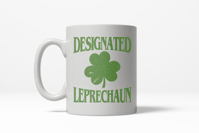 Designated Leprechaun Funny St. Patrick's Day Clover Ceramic Coffee Drinking Mug - 11oz