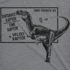 Womens Velociraptor T shirt Cute Funny Dinosaur Cool Graphic Tee For Ladies