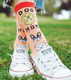 Women's Dog Mom Socks Funny Pet Puppy Animal Lover Mothers Day Graphic Footwear