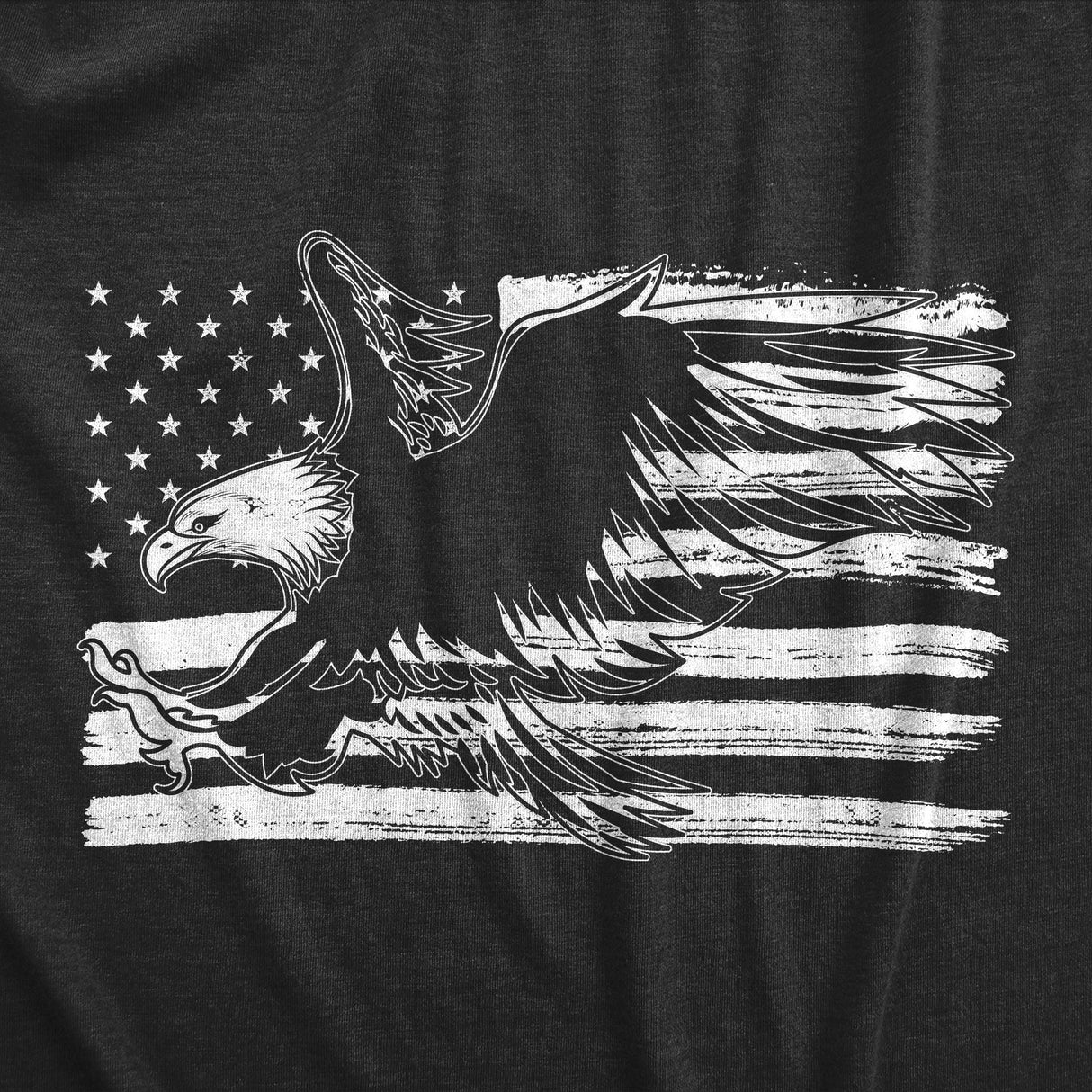 Eagle Over Grunge Flag Men's Tshirt