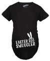 Maternity Easter Egg Smuggler Bunny Ears Spring Pregnancy Announcement T Shirt