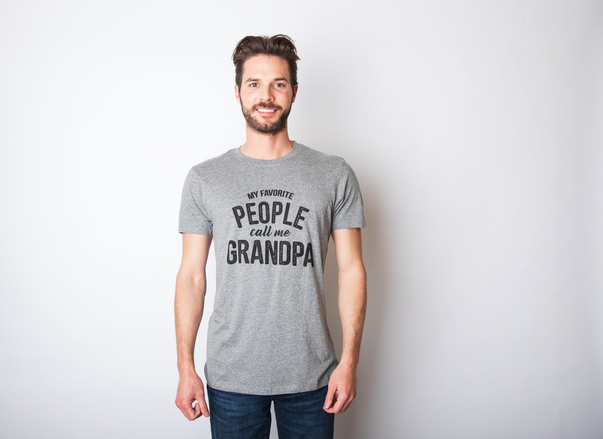 My Favorite People Call Me Grandpa Men's Tshirt