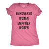 Womens Empowered Women Empower Women T-shirt Cool Lady Girl Power Feminism  Tee